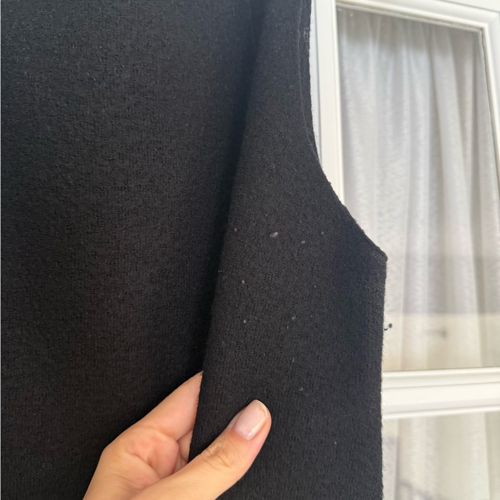 COS Black Boiled Wool Sleeveless Mini Dress - Picture 6 of 14
